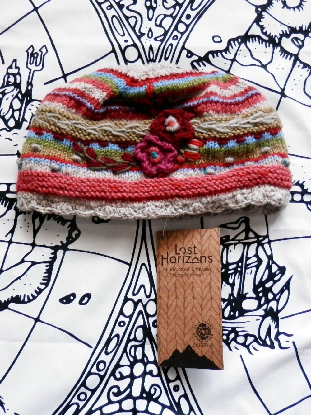 Lost Horizons Lassen Handcrafted Wool Fleece Beanie NWT, OS